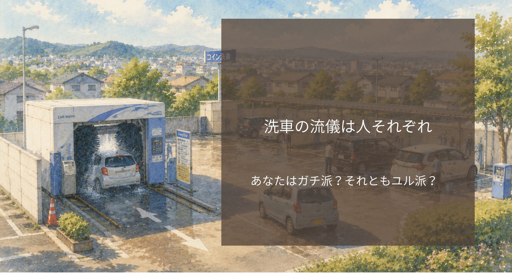 洗車の流儀は人それぞれ｜あなたはガチ派？それともユル派？