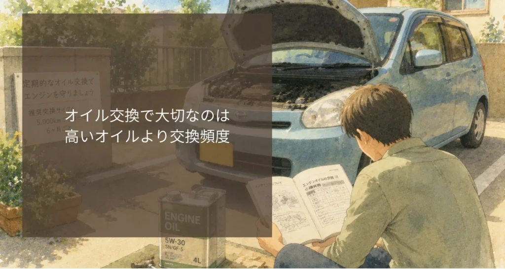 オイル交換で大切なのは高いオイルより交換頻度