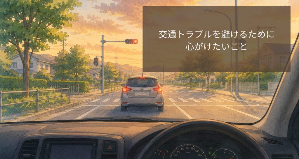 交通トラブルを避けるために心がけたいこと