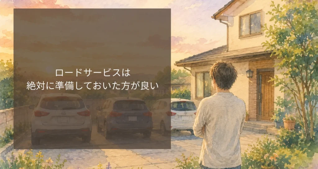 ロードサービスは絶対に準備しておいた方が良い