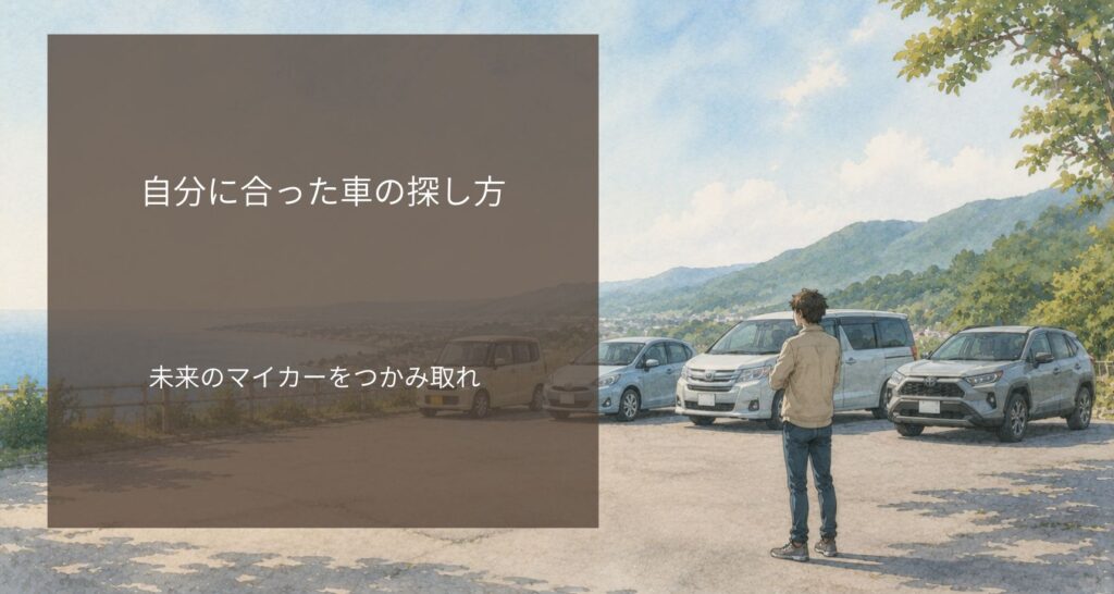 自分に合った車の探し方｜未来のマイカーをつかみ取れ